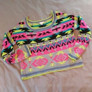 NWOT Bright Crop Sweater